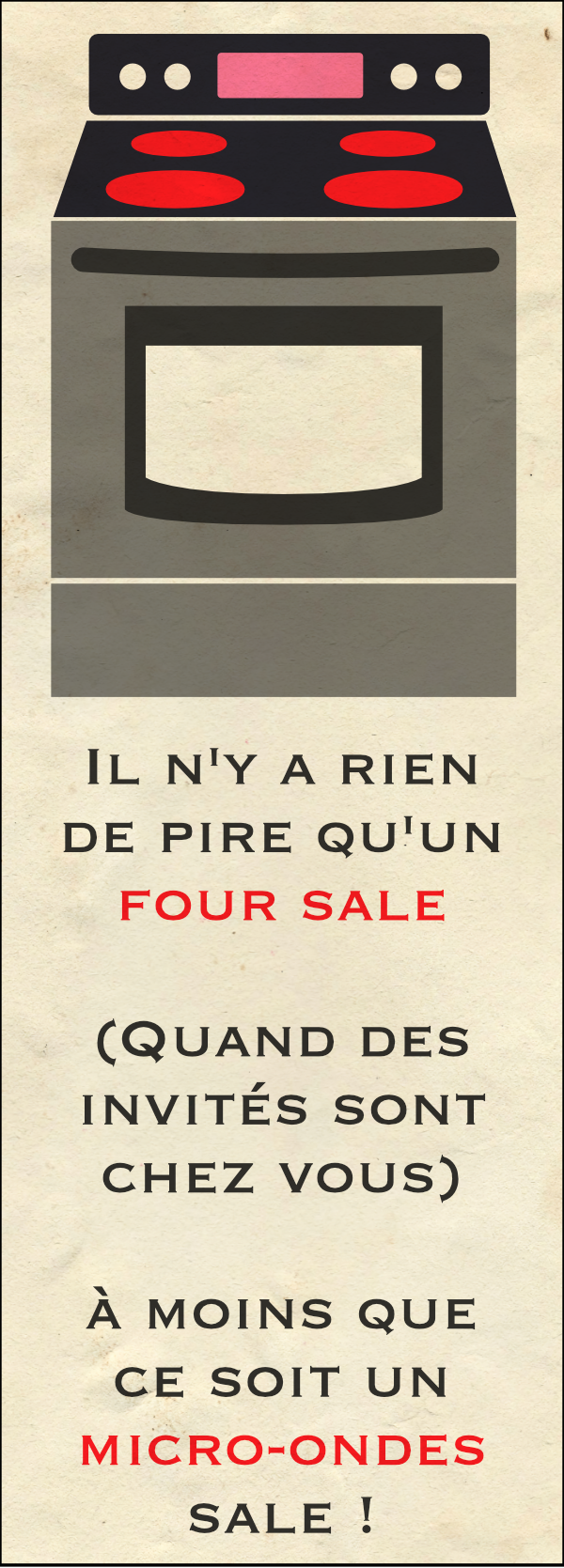 Publicit&eacute; des fours